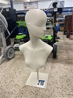 32" TALL MANNEQUIN BUST W/ BASE