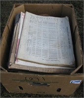Large box of car literature including Antique