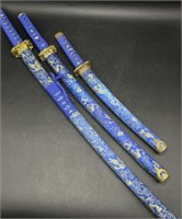 Complete Set of 3 Samurai Swords (Display)
