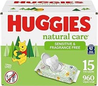 SEALED-Huggies Natural Care Sensitive Baby Wipes,