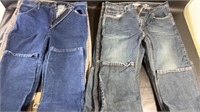 8 pairs of Levi’s jeans and 1 pair of wrangler