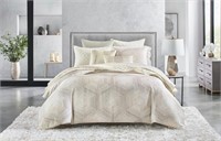 $200 Hotel Collection Luster Geo King Duvet