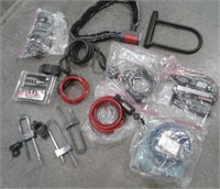 Bag oF Asstd New Bike Locks & Accessories
