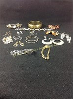 Assorted Metal Earrings & Bracelets