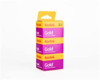Kodak Gold 200 Color Negative Film 3-Pack (35mm,