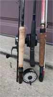 5 Fishing Rods incl 1 Fly Rod