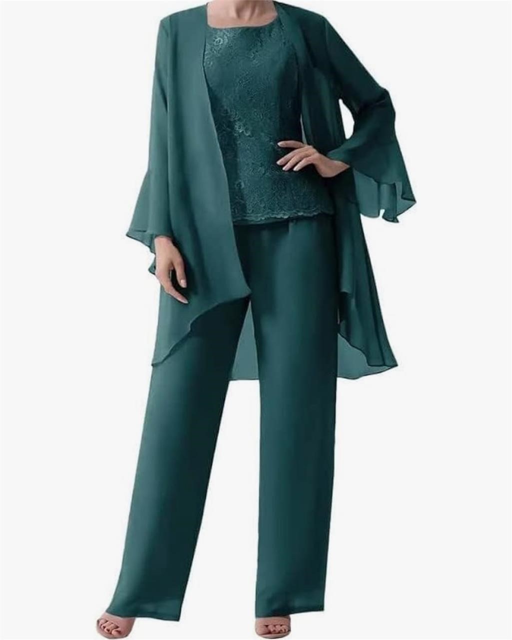 (Size 29) Mother of The Bride Pant Suits Chiffon
