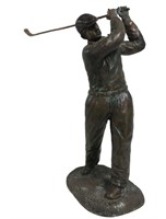 Bronze Golfer Statue