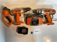 Ridgid Drills, Battery, Battery Charger, All Work