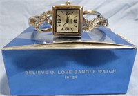 *NEW AVON BELIEVE IN LOVE BANGLE WATCH