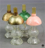 Vintage Glass Perfume Bottle / 4 pc