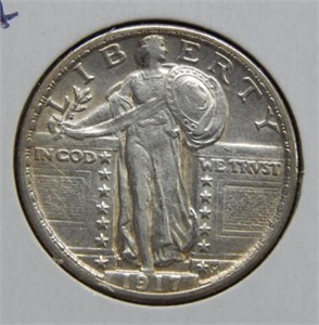 1917 Standing Liberty Silver Quarter Type 2