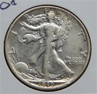 1919 Walking Liberty Silver Half Dollar