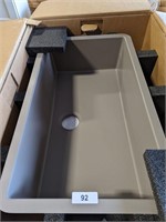 Karran Concrete Color Single Bowl Sink - 32-3/8"