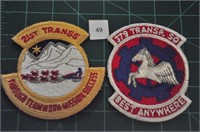 21st TRANSS & 379 TRANSP Sq 1980s Military Patch
