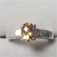 $160 Silver Citrine Ring
