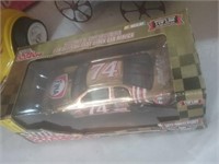 Nascar gold numbers 74 diecast car