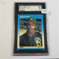 1987 Fleer Barry Bonds RC SGC 7.5