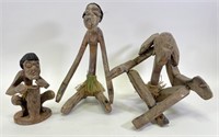 Hand Carved Tribal Wooden Figures