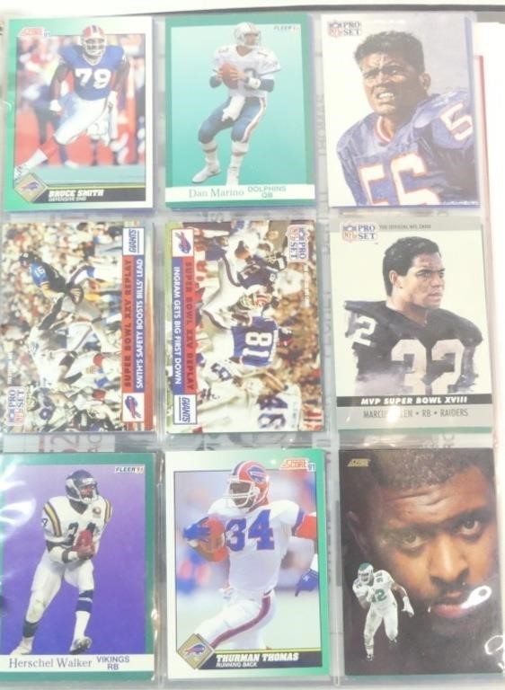 Binder of Football Cards - CFL & NFL