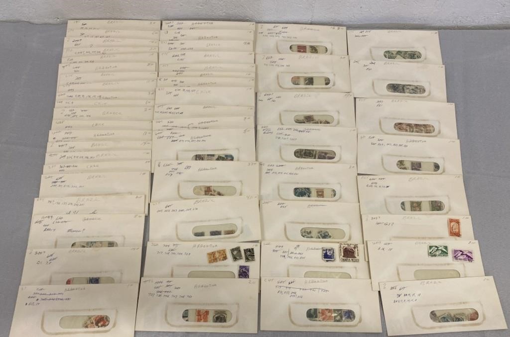 45+ Envelopes W/ Vintage Stamps