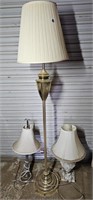 (2) Table Lamps & Floor Lamp