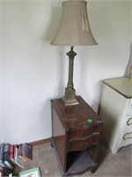 Nightstand and lamp