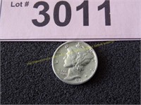 Uncirculated 1943 Mercury silver dime