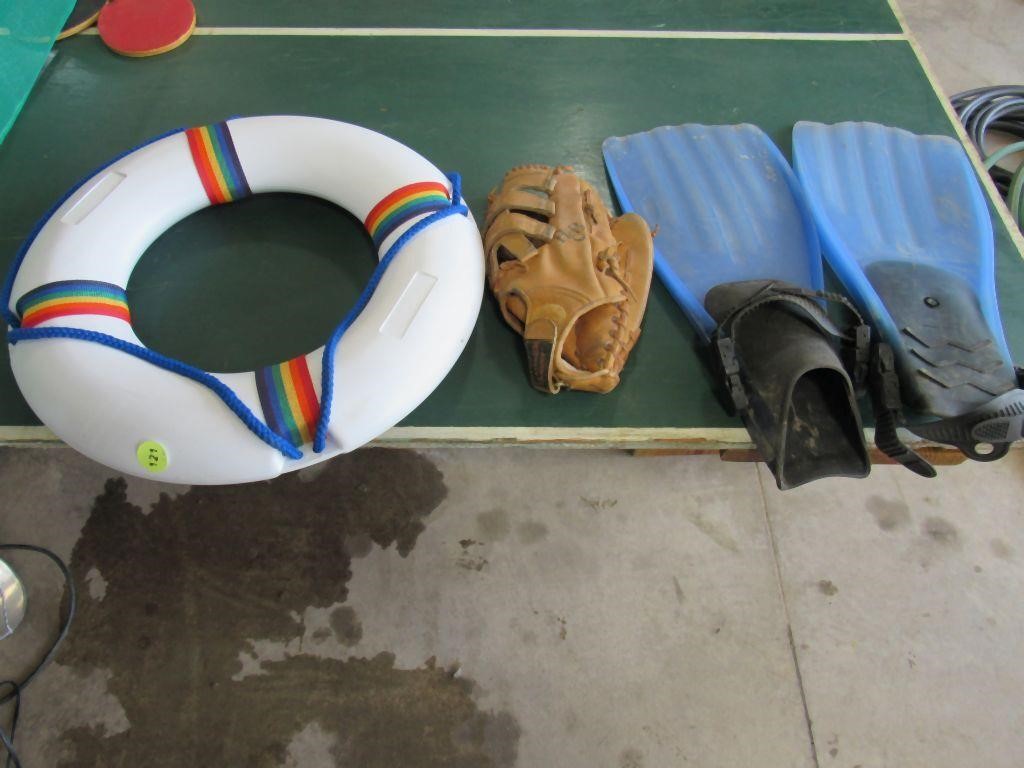 Water items and glove