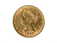 1893 Liberty ahead $5 Gold Piece