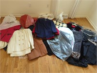 Collection of women's dress clothes and blazers
