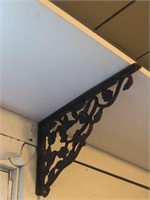 Shelf with Metal Brackets Bronze Color 70”L x 12”