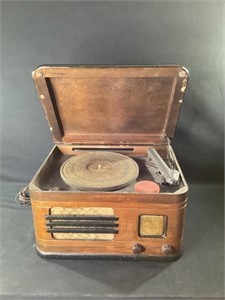 Vintage True Tone Rafio Record Player,Untested