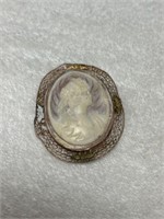 ANTIQUE CARVED CAMEO BROOCH NEEDS PIN REPLACED 2