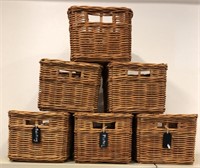 Collection Of Heavy Duty Wicker Basket Some w/Tags