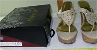 Ladies Liliana Sofie - 42 Gold Shoes Size 10