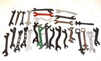 Assorted antique end  wrenches