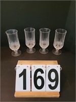 4 Crystal Drinking Glasses