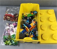 Lego storage container & Lego contents