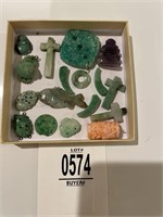 Jade and stone lot