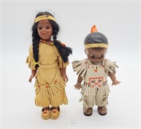 Native American Plastic Dolls (2)