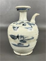 Antique Chinese Wine Pot With Spout