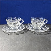 2 Chintz cups/saucers