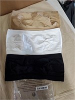 New 3 strapless bras size XL