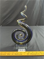 Art Glass Murano Style Swirl Art