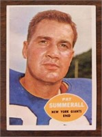 1960 Topps Pat Summerall New York Giants football