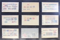 Worldwide Stamps in glassines and dealer cards, wi