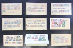 Worldwide Stamps in glassines and dealer cards, wi