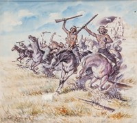 Attr. Charles Russell 1864-1926 "Indian Charge"