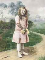 Attr. Boris Kisiodieu Watercolour Gouache Girl